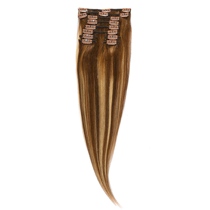 Clip-on Par Natural 50cm 100gr Balayage Saten Mediu/Blond Opal/Saten Mediu 6/22/6