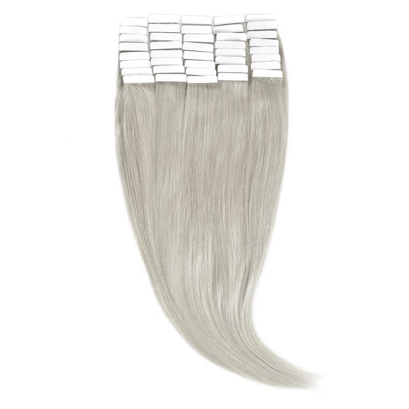 Tape-In Par Natural 50cm 40suv 100gr Blond Argintiu #SILVER